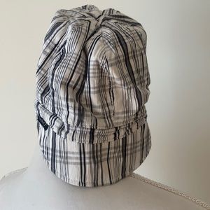 Sanibel Plaid Baseball Cap OS – Black & White
